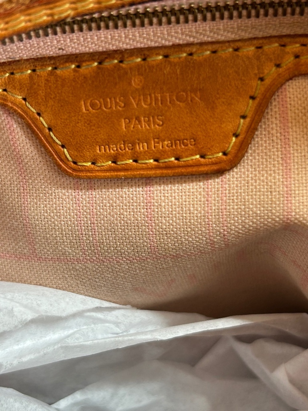 🩷FULL SET Louis Vuitton Neverfull mm Azur Ballerine🩷 - Picture 3 of 15